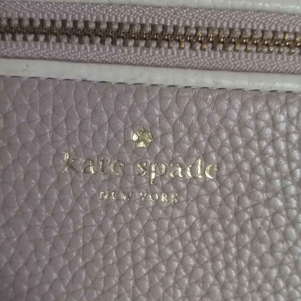 Kate Spade Pebble Leather Zippy Wallet
